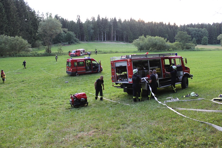 Waldbrandübung Feuerwehr Eschbronn Feuerwehr Dunningen